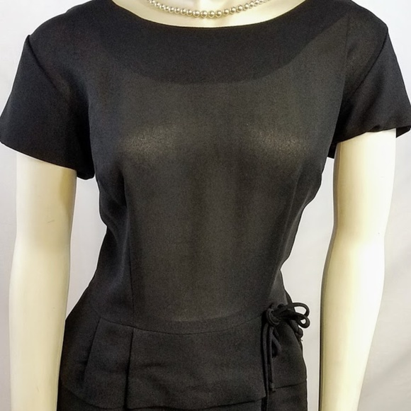 Vintage Dresses & Skirts - Vintage 1950s Sheer Waterfall Ruffle Dress Sz: S